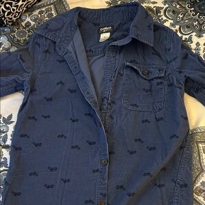 Old Navy Boys 8 Casual Navy Shirt with Bicycle Motif